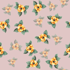 Obraz premium Pattern of the yellow flowers