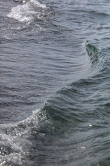 Waves on the seashore as an abstract background