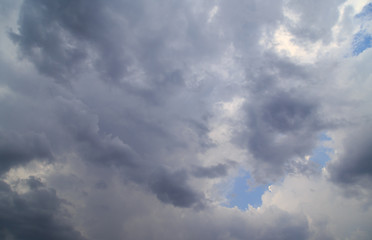 Clouds against blue sky as abstract background