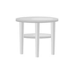 Stool on white background. Vector flat illustration.