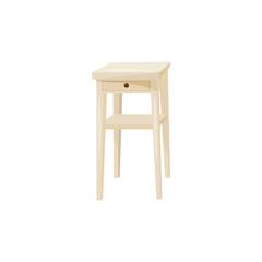 Stool on white background. Furniture for living room.