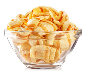 Chips in transparent plate
