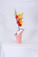 yellow flowers in a vase