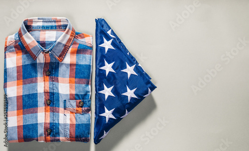 Patriotic 4th of July clothing concept