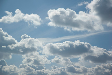 Fototapeta premium blue sky with white clouds