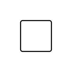 Square Outline Icon Vector