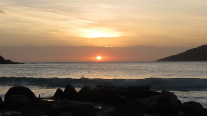 Beautiful sunrise with a beautiful view