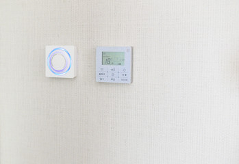 air conditioning control panel in home