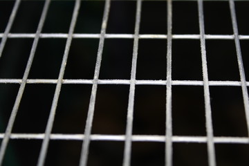 abstract metal background WHITE GRID CELLS