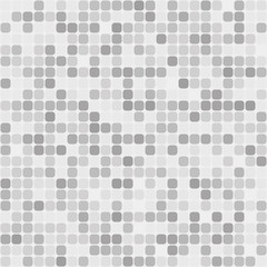 Light gray silver seamless pattern of squares with rounded corners.