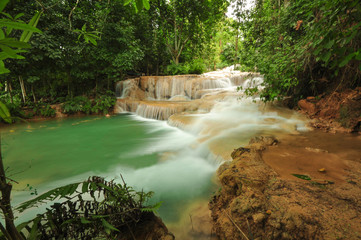 Kao Fu Waterfall at Lampang Thailand
