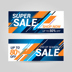 Sale banner template design