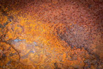 Rusty metal texture background for interior exterior decoration and industrial construction concept design.