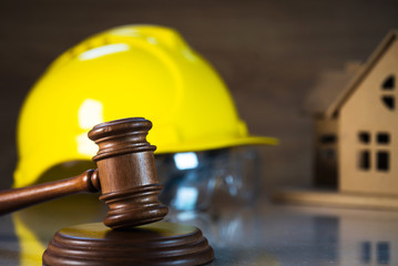 Construction law. concept image