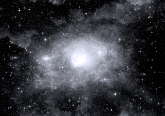 galaxy in a free space