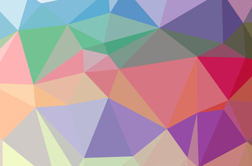 Fototapeta premium Illustration of abstract Blue, Green, Red, Yellow horizontal low poly background. Beautiful polygon design pattern.