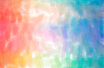 Abstract illustration of blue, orange, yellow Watercolor background