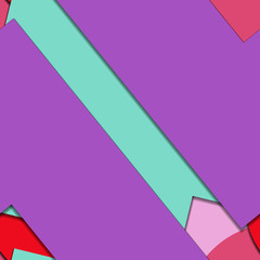 Flat material design - Creative vector trend seamless