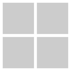 Fototapeta premium Square vector frame or moodboard for photos and pictures, photo collage, photo puzzle. Template for collage, photo or illustration. Vector mood board branding presentation.