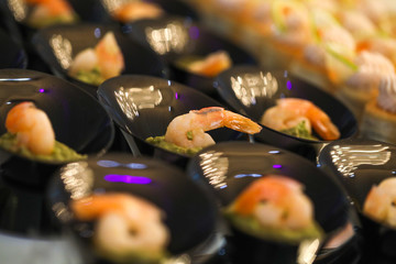 Plate with Delicious finger food