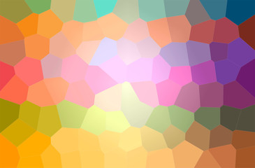 Fototapeta na wymiar Abstract illustration of blue, green, orange, yellow Big Hexagon background