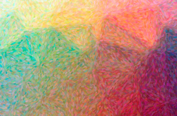 Abstract illustration of orange Impressionist Pointlilism background