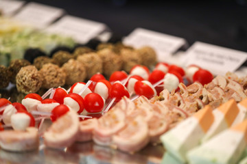 Plate with Delicious finger food