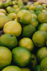 Pile of fresh green limes