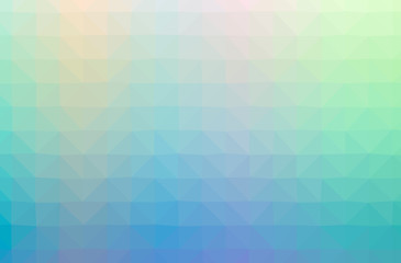 Illustration of abstract Blue And Green horizontal low poly background. Beautiful polygon design pattern.