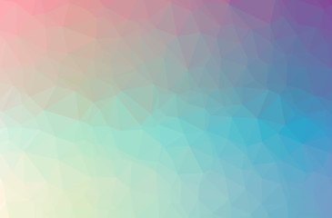 Illustration of abstract Blue, Yellow horizontal low poly background. Beautiful polygon design pattern.