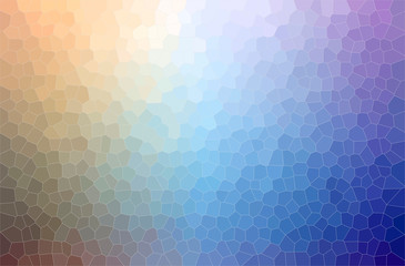Abstract illustration of blue, yellow and green Small Hexagon background
