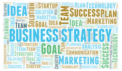 Business Strategy word cloud.