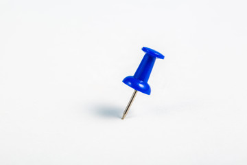 Colored pushpins, office supplies, close-up