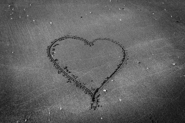 cuore sulla sabbia