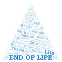 End Of Life word cloud.