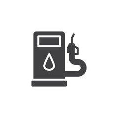 Gas station vector icon. filled flat sign for mobile concept and web design. Gas pump glyph icon. Symbol, logo illustration. Pixel perfect vector graphics