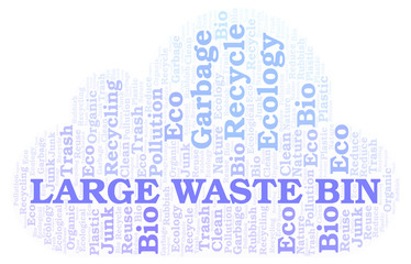 Large Waste Bin word cloud.