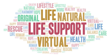 Life Support word cloud.