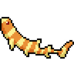 vector pixel art pet fish