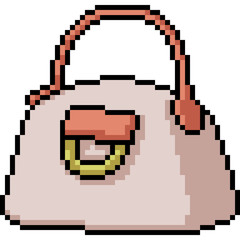 Obraz premium vector pixel art fashion purse