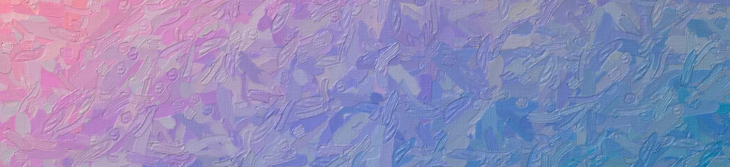 Fototapeta premium Illustration of red and blue Impasto with large brush banner background.