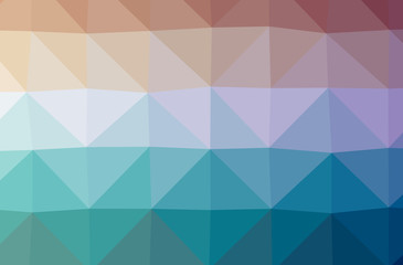 Obraz premium Illustration of abstract Blue And Brown horizontal low poly background. Beautiful polygon design pattern.