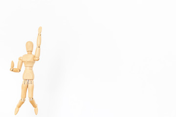 ジャンプするデッサン人形