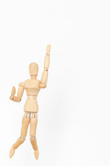 ジャンプするデッサン人形