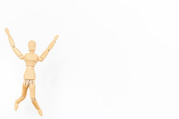 ジャンプするデッサン人形