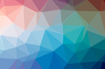 Illustration of abstract Blue, Yellow, Red And Green horizontal low poly background. Beautiful polygon design pattern.