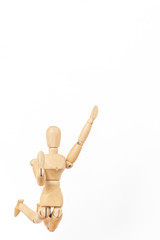 ジャンプするデッサン人形