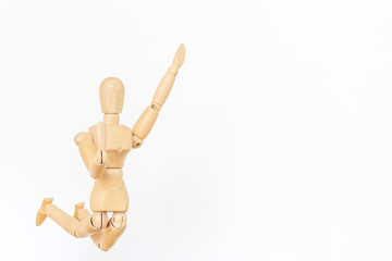 ジャンプするデッサン人形