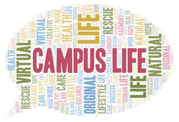 Campus Life word cloud.