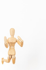 ジャンプするデッサン人形